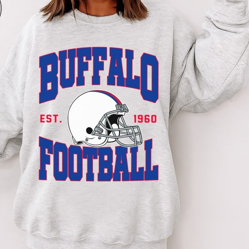 Buffalo Football Vintage Style Crewneck Sweatshirt 17